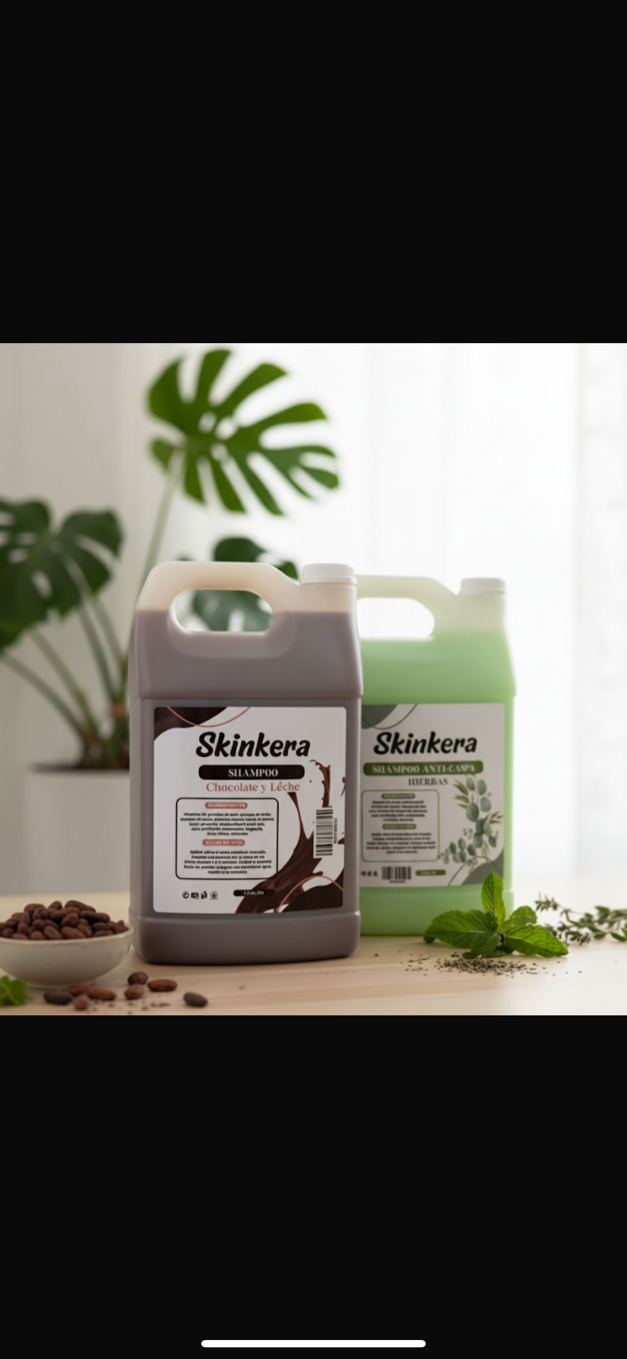 Shampoo chocolate y leche 1 litro